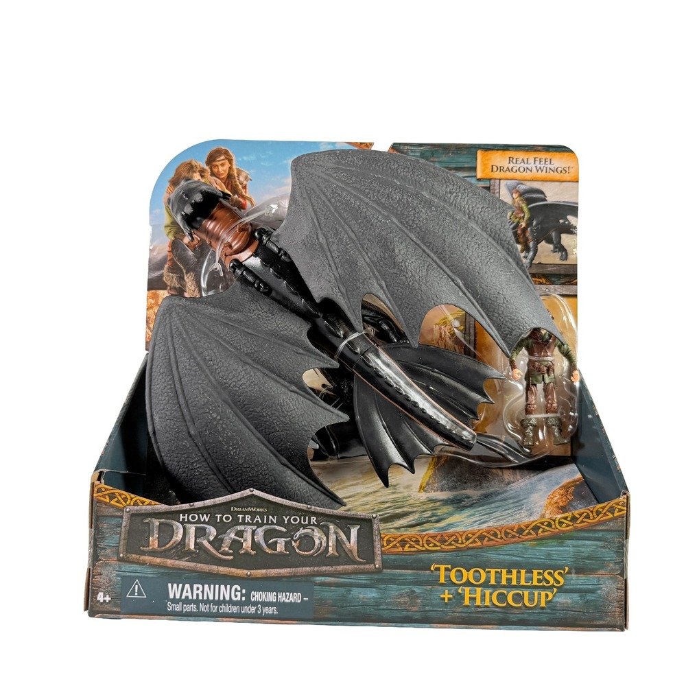 How to Train Your Dragon Toothless and Hiccup Figure Set Spinโ Master NIB